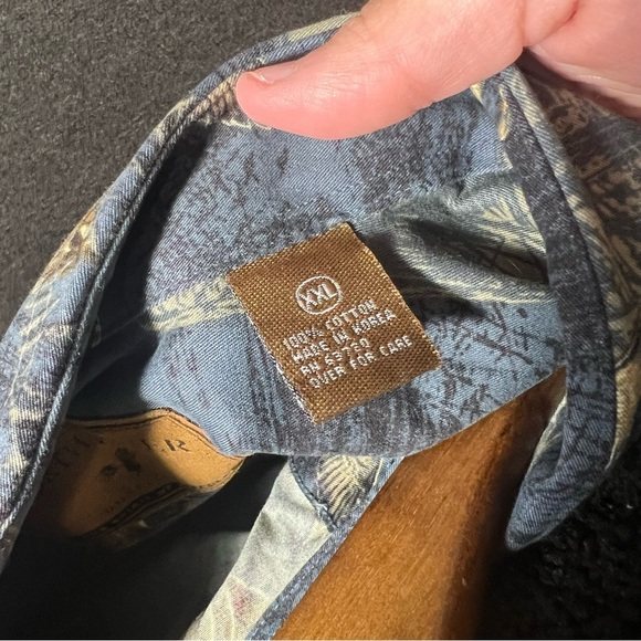 North River Outfitters Men's Blue Duck Patterned Shirt 100% Cotton, Xxl - Picture 7 of 7